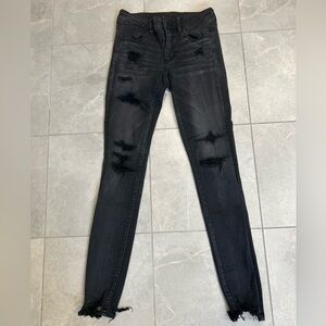 NWOT American Eagle Womens Black Denim Jeggings - NE(X)T Level Stretch